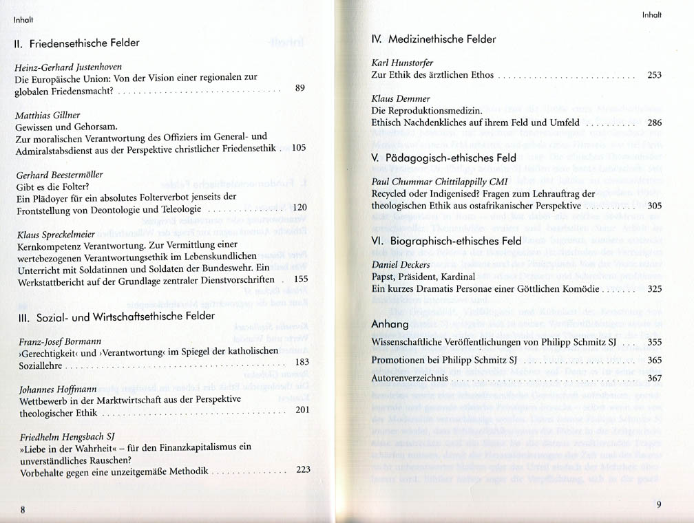 Inhaltsverzeichnis S. 8–9